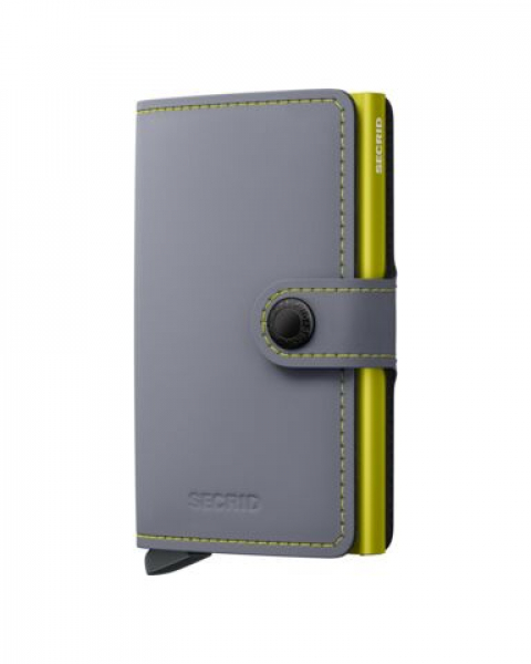 Secrid Miniwallet  Matte grey lime