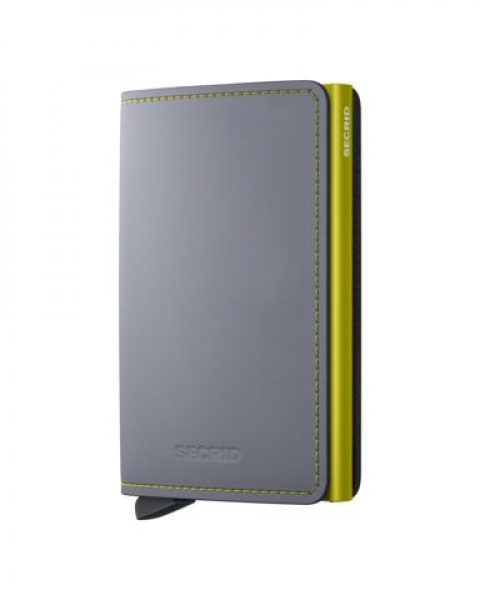 Secrid SLIMWALLET Matte Grey Lime