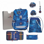 Schultaschenset ErgoFlex Superlight DER DIE DAS 5tlg Turbo