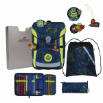 Schultaschenset ErgoFlex Easy Neon Crazy DER DIE DAS 5tlg