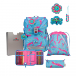 DER DIE DAS 5-piece School Bag Set ErgoFlex Superlight Happy Pixel