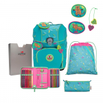 DER DIE DAS school bag 5-piece set ErgoFlex Tiny Superflash Paradise