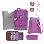 Schultaschenset ErgoFlex Tiny Purple Uni DER DIE DAS 5tlg